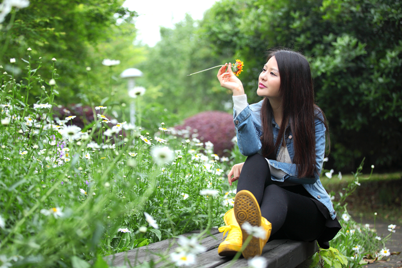 绿博园里花姑娘