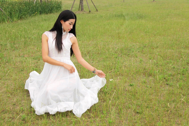 【白裙子--肥西摄影小分队滨湖外拍纪实!摄影图