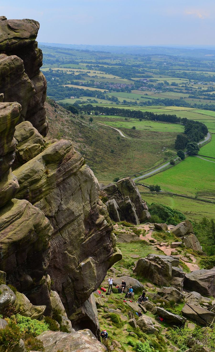 【攀岩的学生们摄影图片】英国峰区(Peak Dis