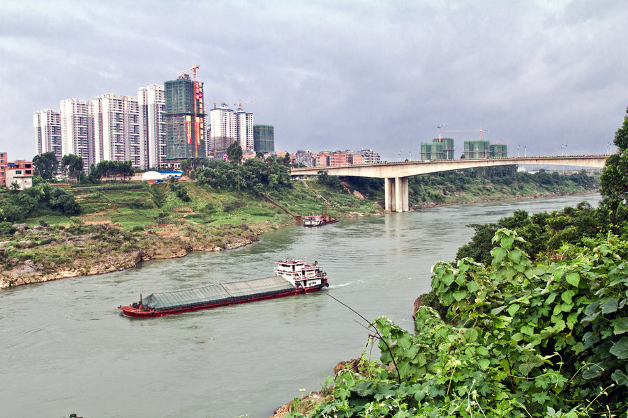 【红水河畔来宾城摄影图片】来宾市红水河风光