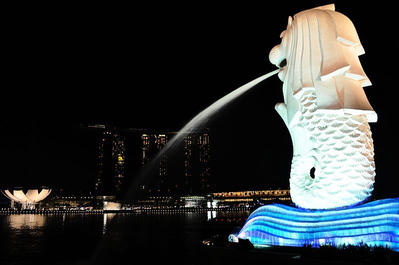 【新加坡夜景摄影图片】新加坡国外摄影