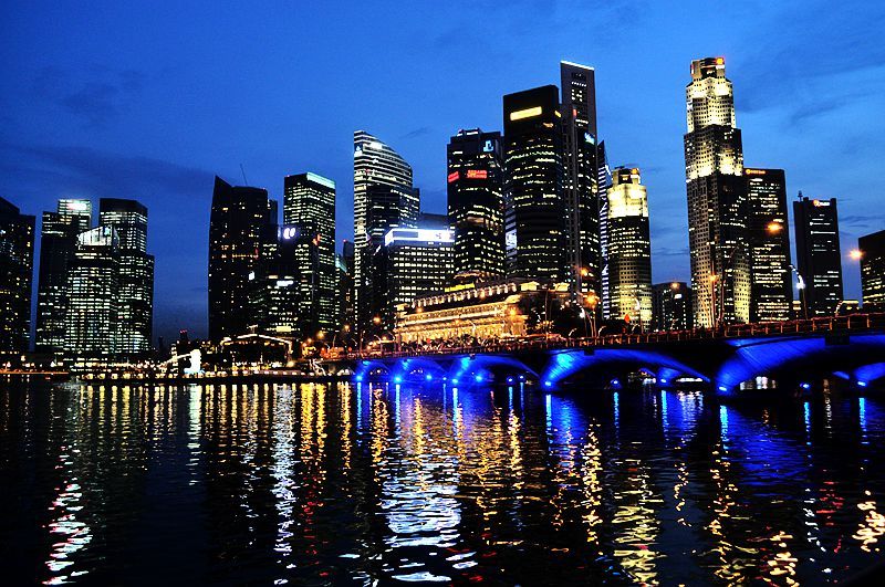 【新加坡夜景摄影图片】新加坡国外摄影