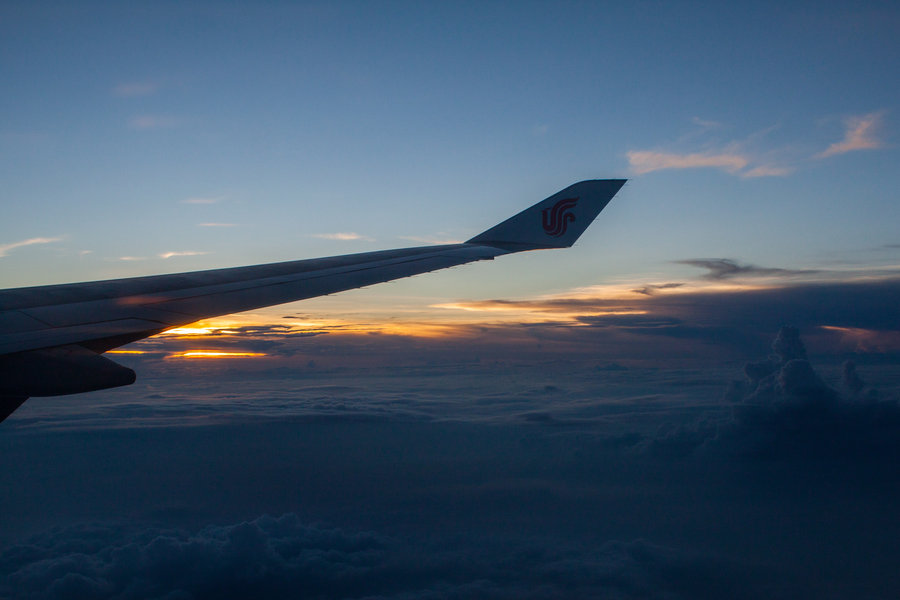 【三万英尺摄影图片】往返深圳北京的飞机上生