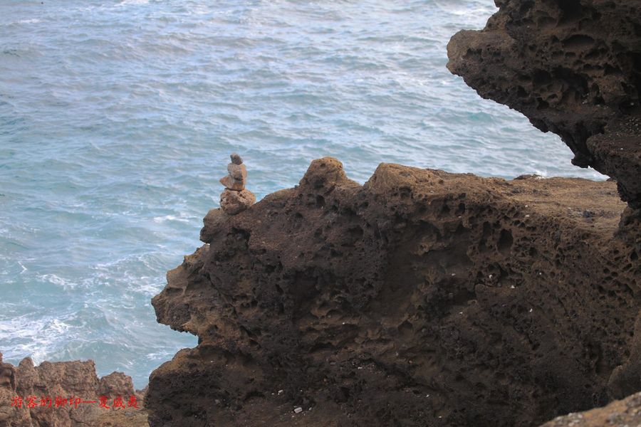 【世界奇景之一的喷水口-美国夏威夷欧胡岛摄