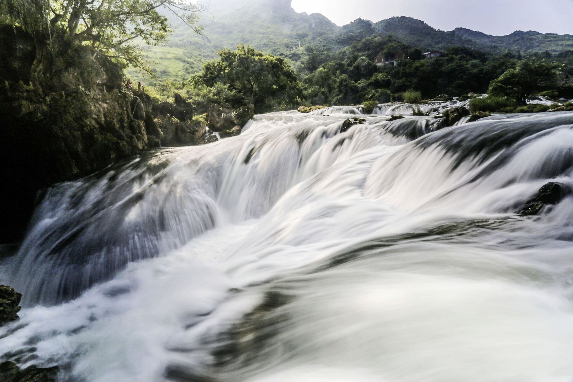 【天星桥的水流与瀑布摄影图片】贵州风光摄影_gxbhywr_太平洋电脑网摄影部落