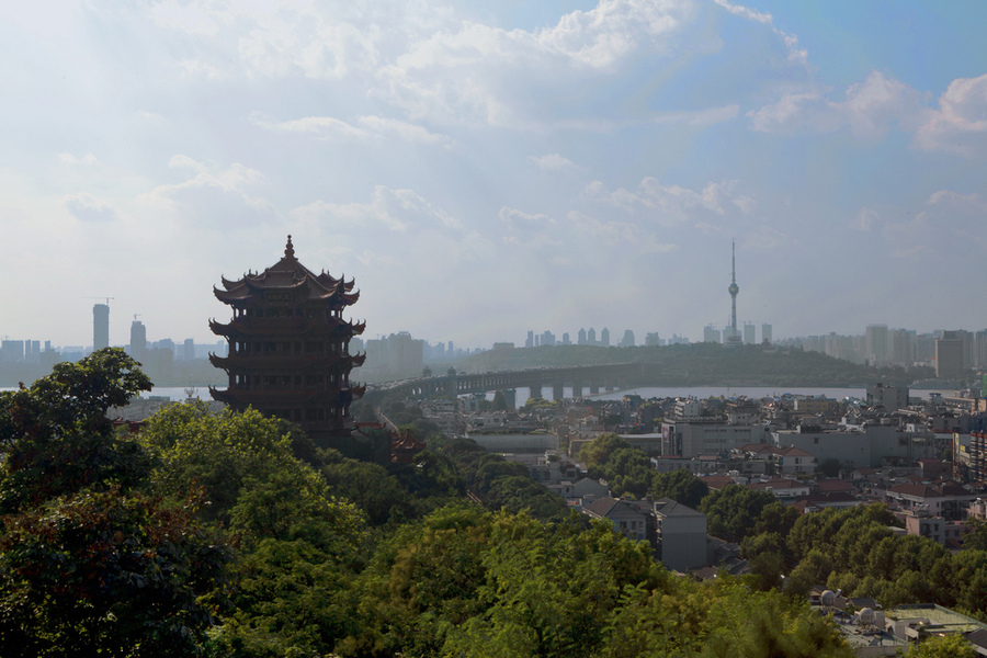 【夕阳黄鹤楼摄影图片】武汉黄鹤楼风光旅游摄