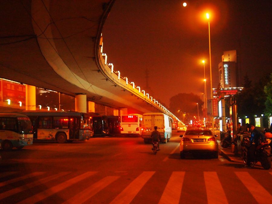 随拍郑州市紫金山立交桥夜景