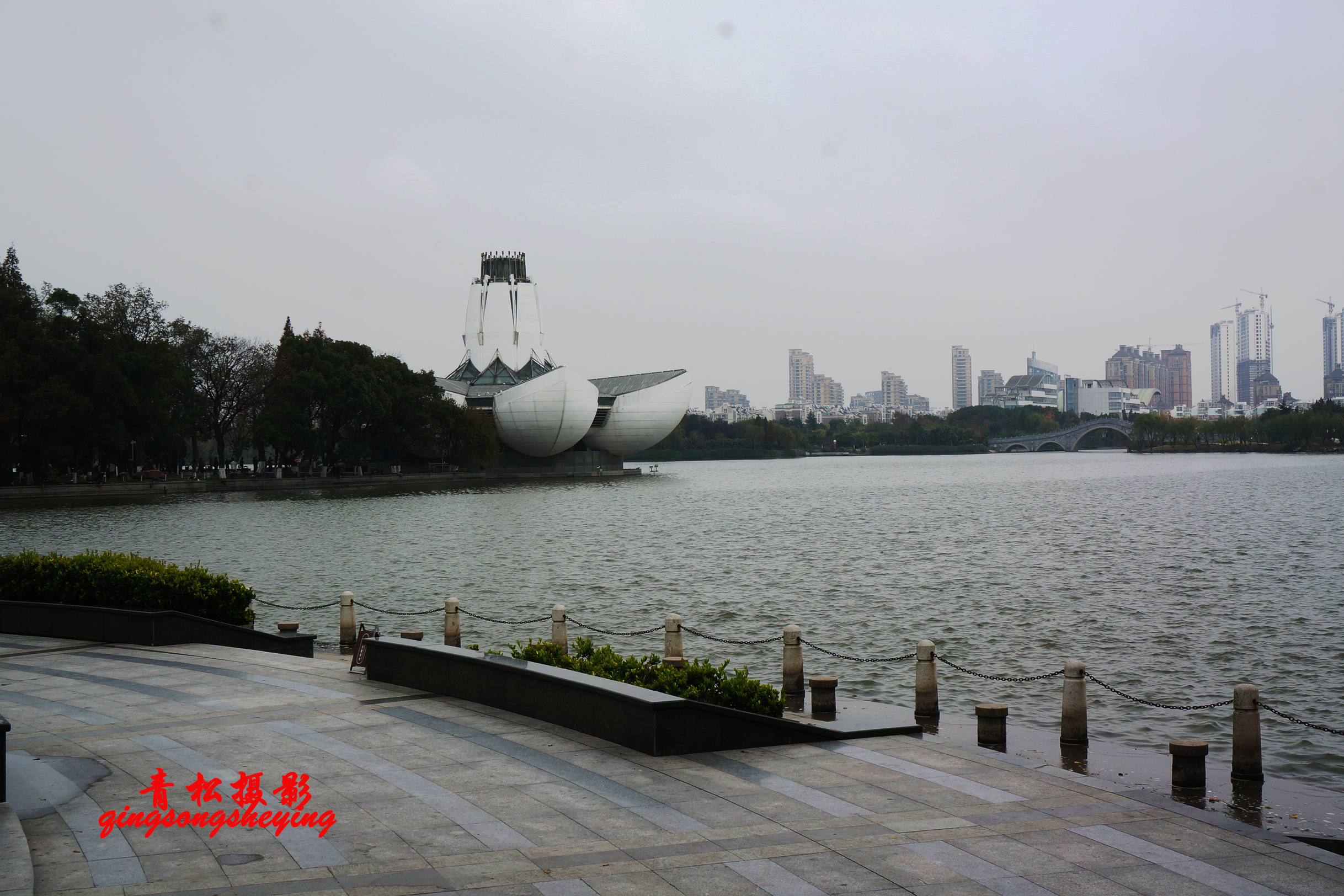 浙江平湖的东湖美景