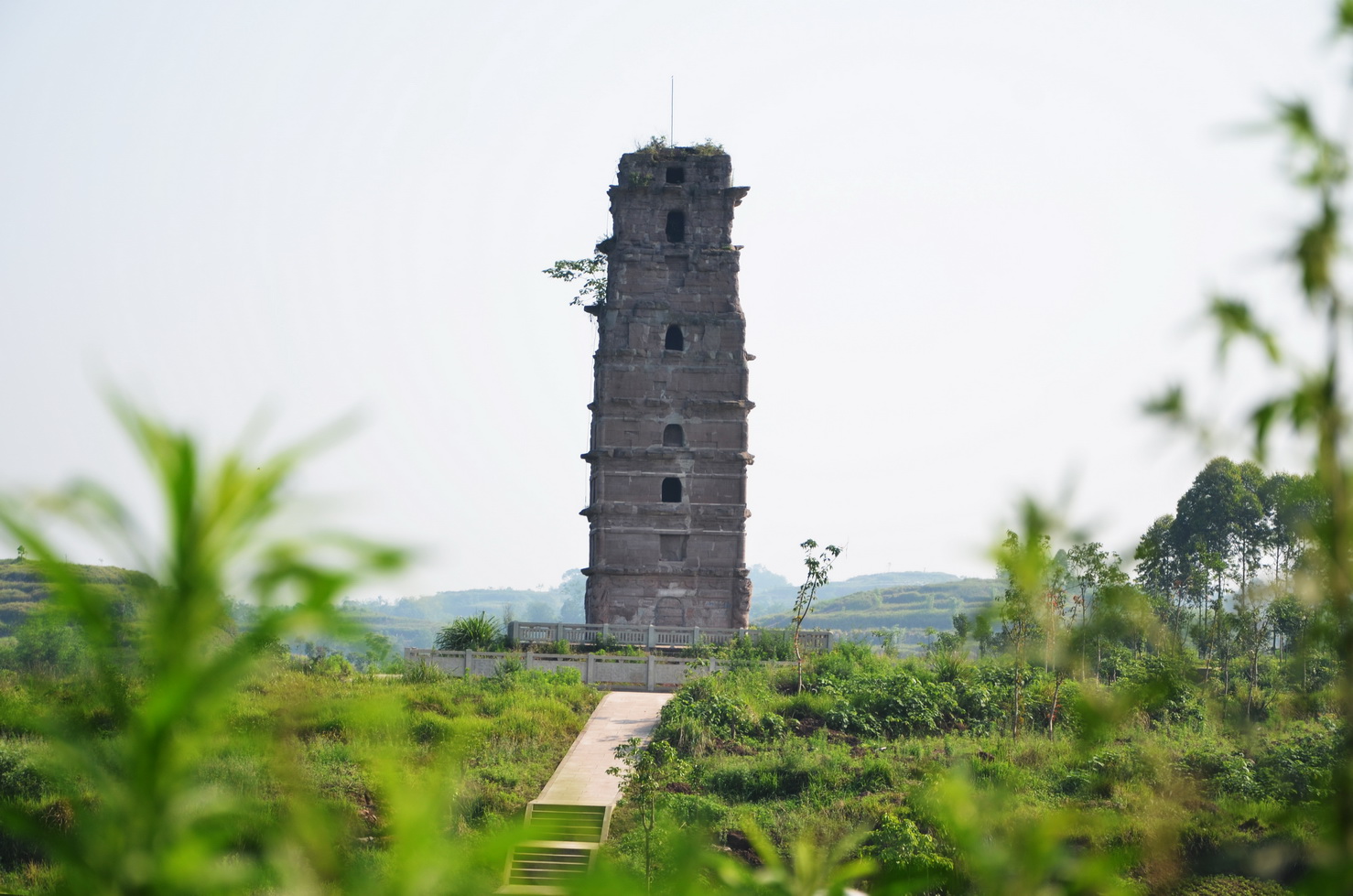 【河包宋代北塔摄影图片】重庆市荣昌县河包镇风光__.