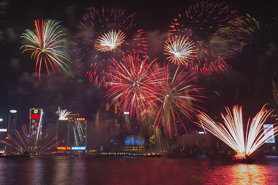 2015香港跨年烟火