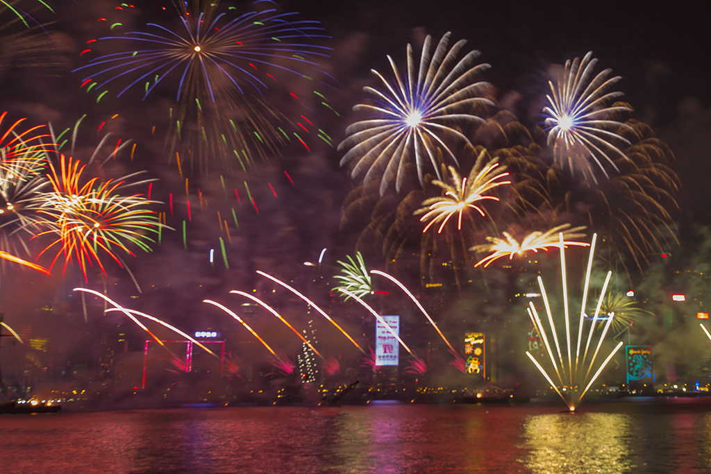 2015香港跨年烟火