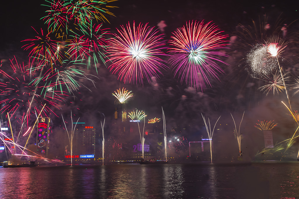 2015香港跨年烟火