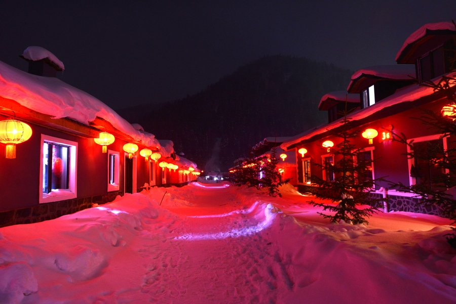 中国雪乡3夜景