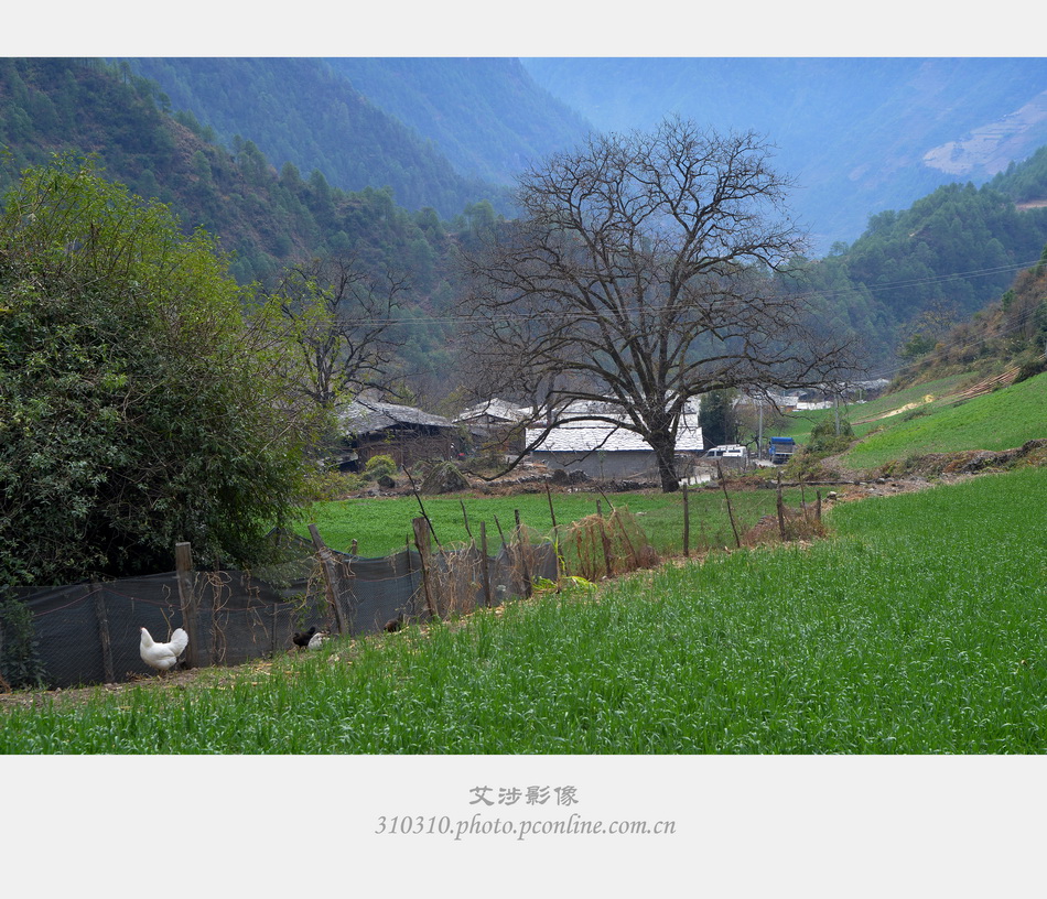 怒江边上的秋那桶村