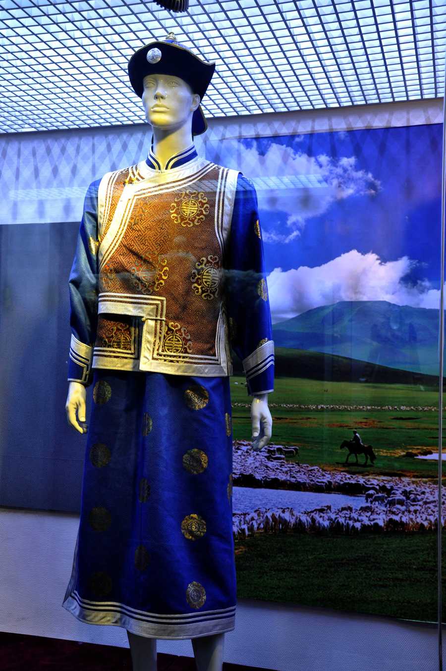 【蒙古族服饰摄影图片】上海纺织博物馆纪实摄