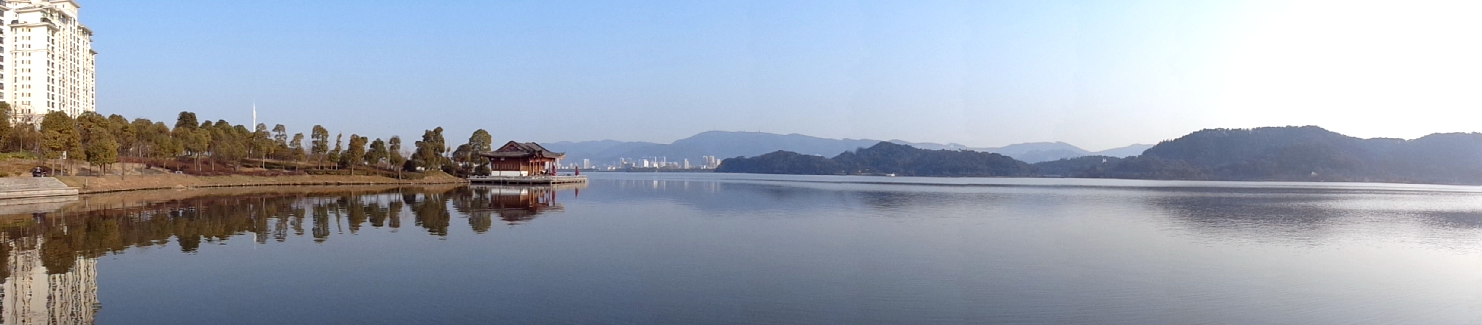 【全景磁湖(一)摄影图片】黄石磁湖景区风光摄影_红山