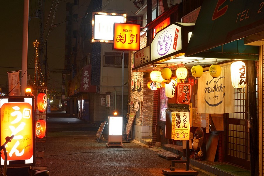 【街道夜色摄影图片】日本生活摄影