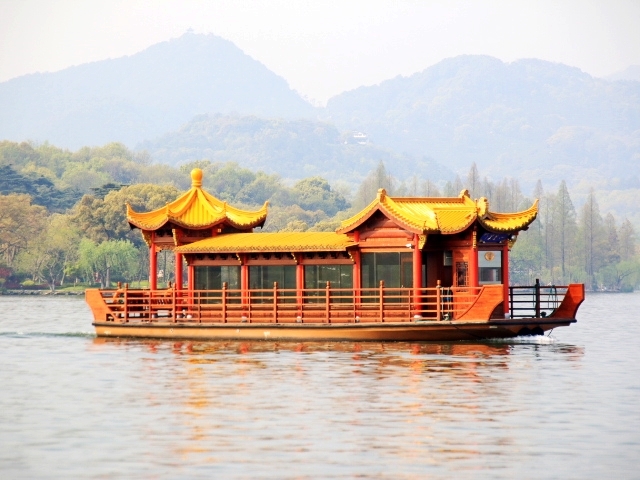 【西湖游船摄影图片】杭州西湖风光旅游摄影