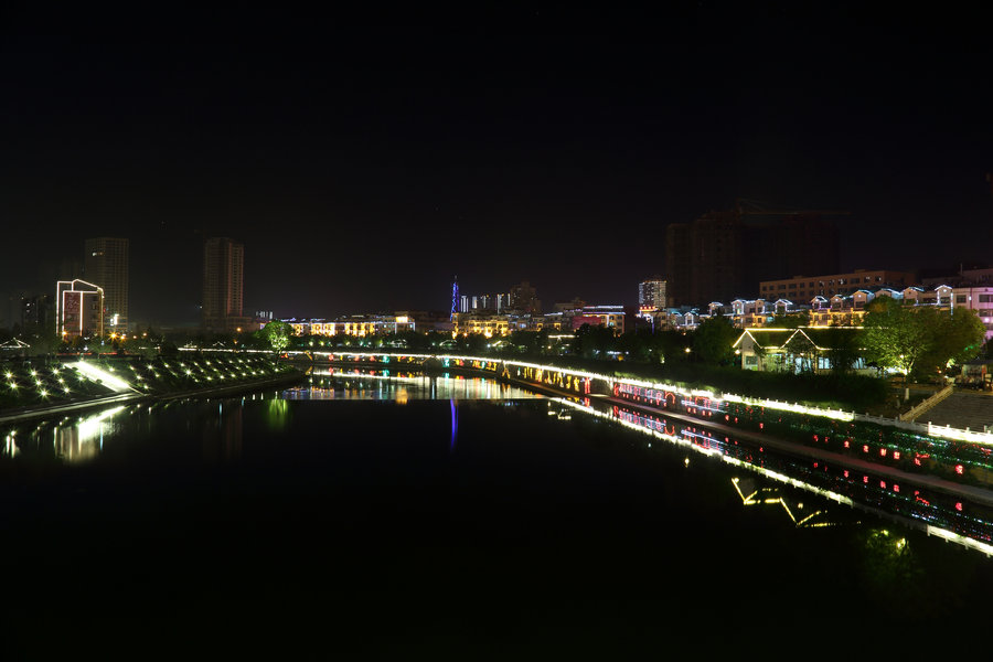 【小城夜景摄影图片】贵州惠水涟江桥生活摄影_太平洋电脑网摄影部落