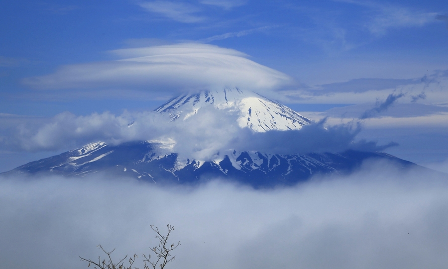 富士山的云彩