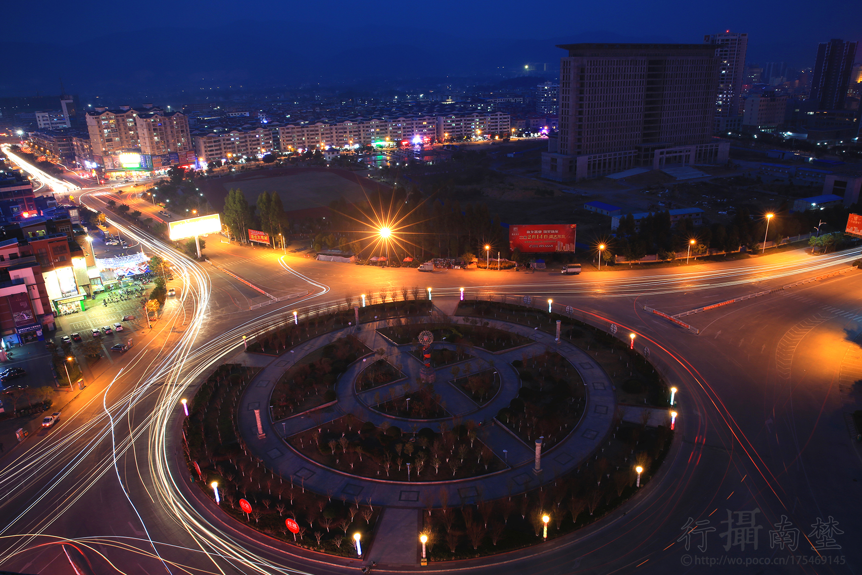 龙翔夜景一组】摄影图片】江西省龙南龙翔_.