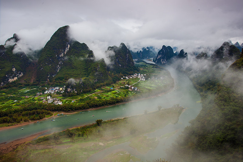 【俯瞰桂林山水摄影图片】桂林风光摄影