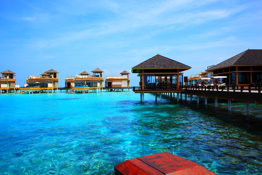 【马尔代夫---海龟岛(二)水屋摄影图片】马尔代