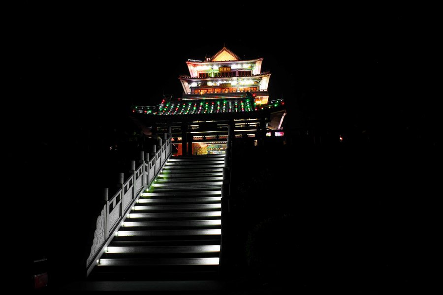 【惠州高榜山-挂榜阁之夜景摄影图片】风光旅