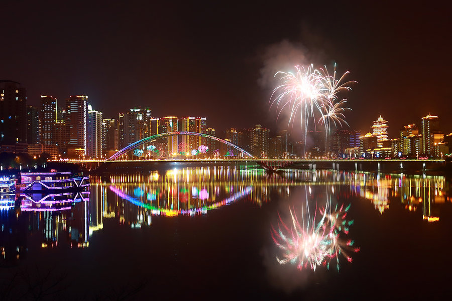 【夜景摄影图片】四川绵阳风光旅游摄影