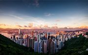 中国  香港  太平山顶  维多利亚  夜景