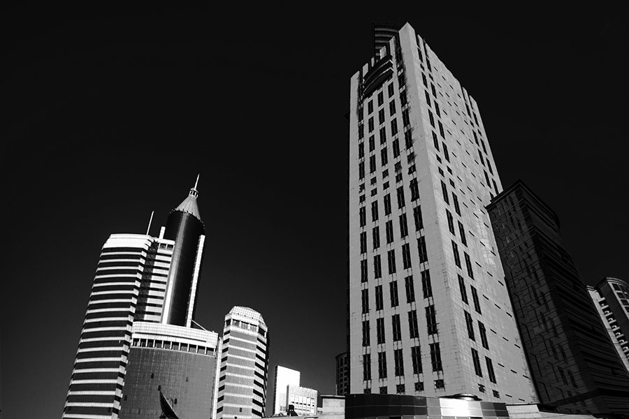 黑白建筑摄影