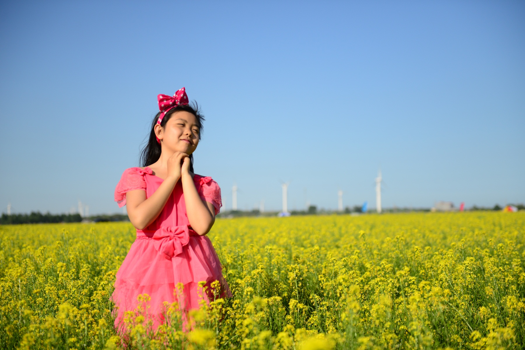 【六一油菜花节小美女外拍(二)摄影图片】辽宁省兴城