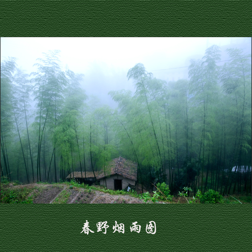 春野烟雨图