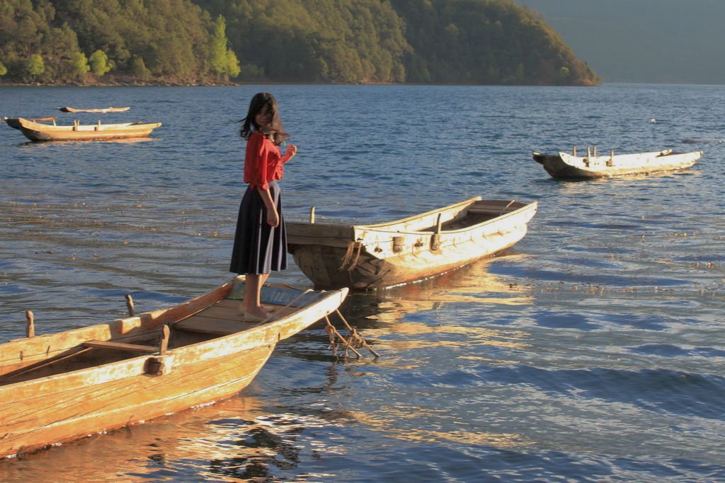 泸沽湖女神湾美景