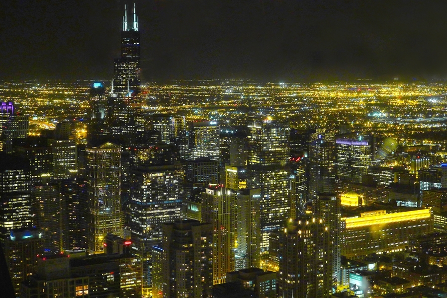 【美国芝加哥夜景摄影图片】美国风光旅游摄影