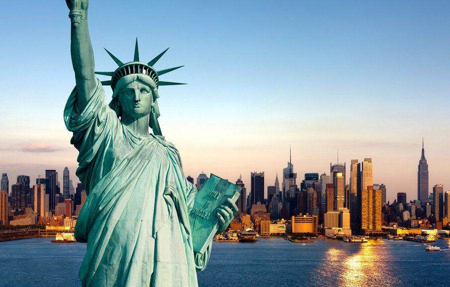 【15美国-自由女神像摄影图片】美国:纽约曼哈