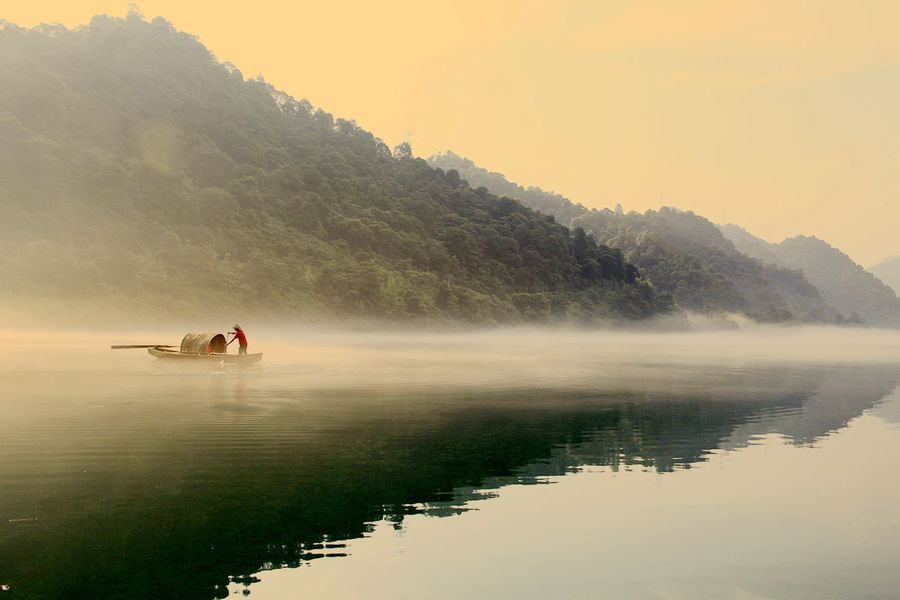 中国最诗意的雾--小东江