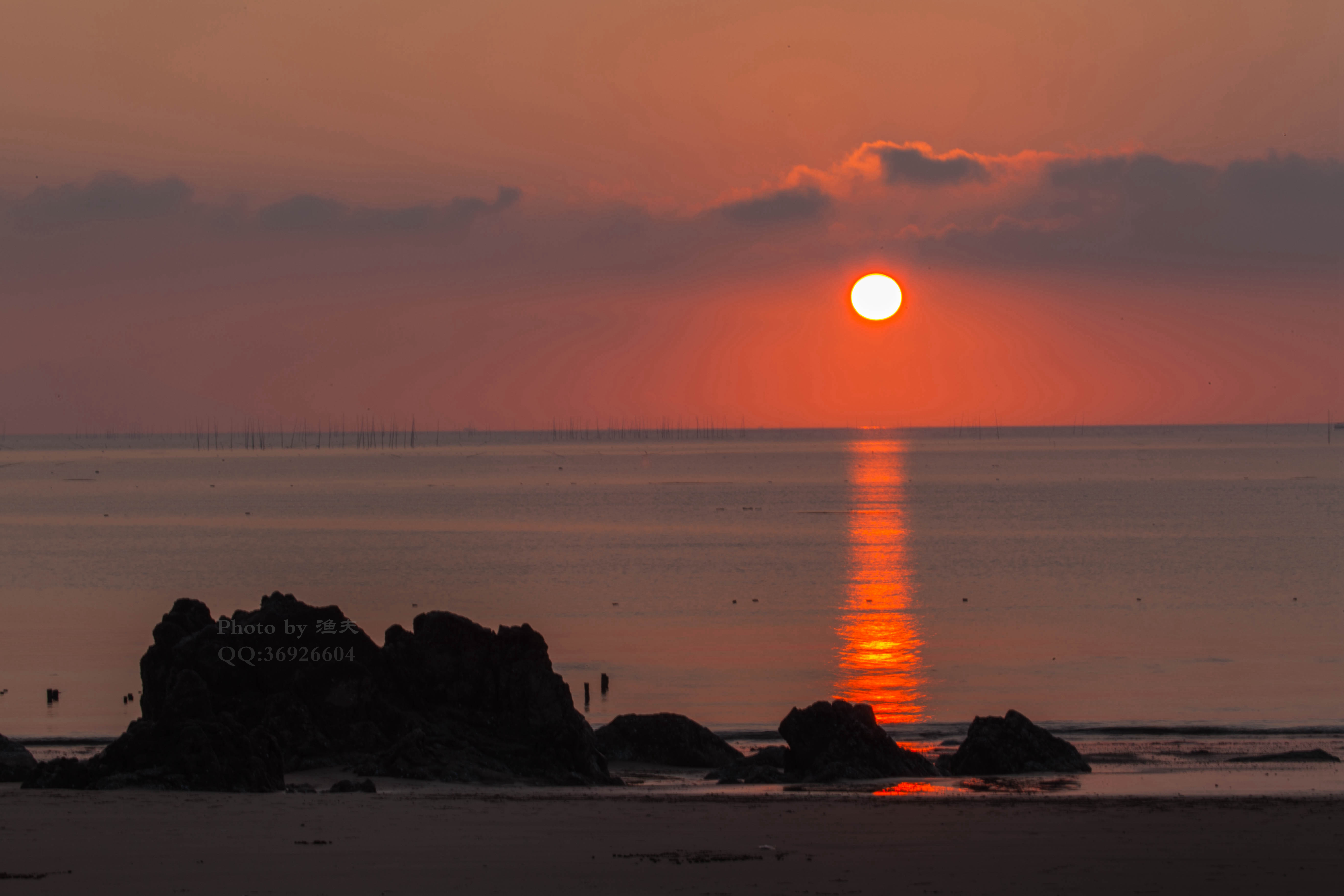 【夕阳下的霞浦滩涂摄影图片】福建霞浦风光摄影_渔夫