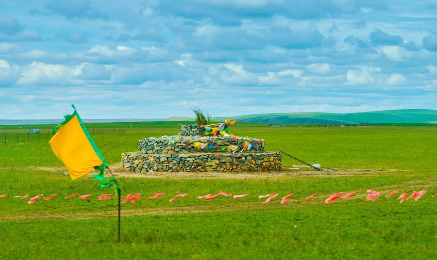 【中俄边境线上的景色摄影图片】呼伦贝尔草原