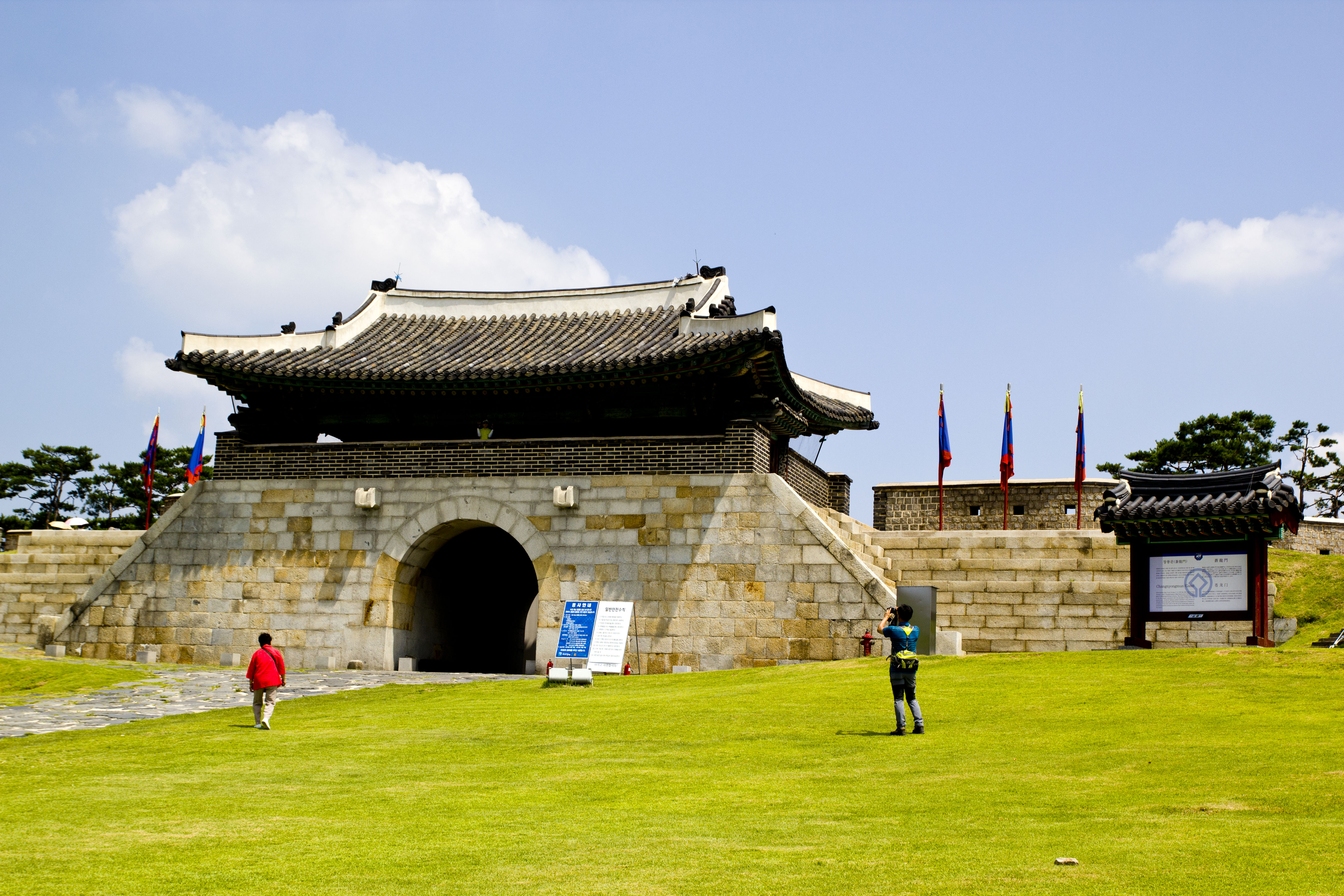 韩国美丽的水原城