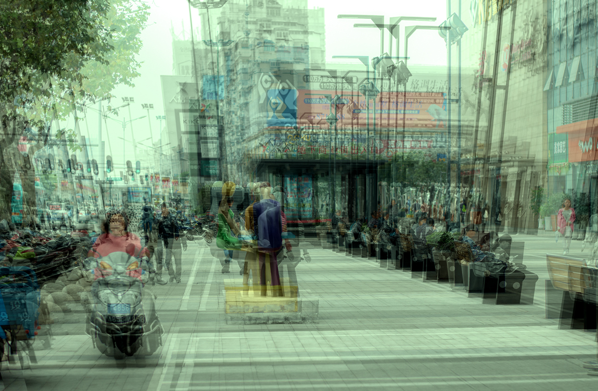 【重影:当城市进入振动模式摄影图片】荆州生活摄影
