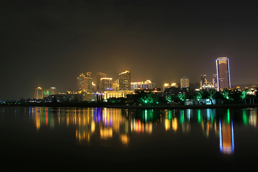 厦门白鹭洲夜景