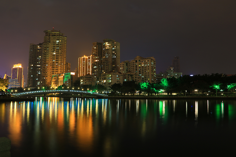 厦门白鹭洲夜景