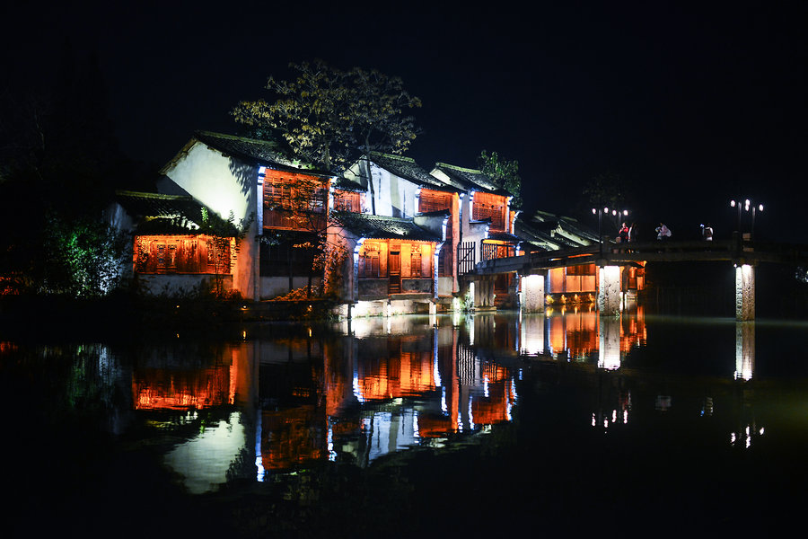 江南小镇的夜景 (共p)