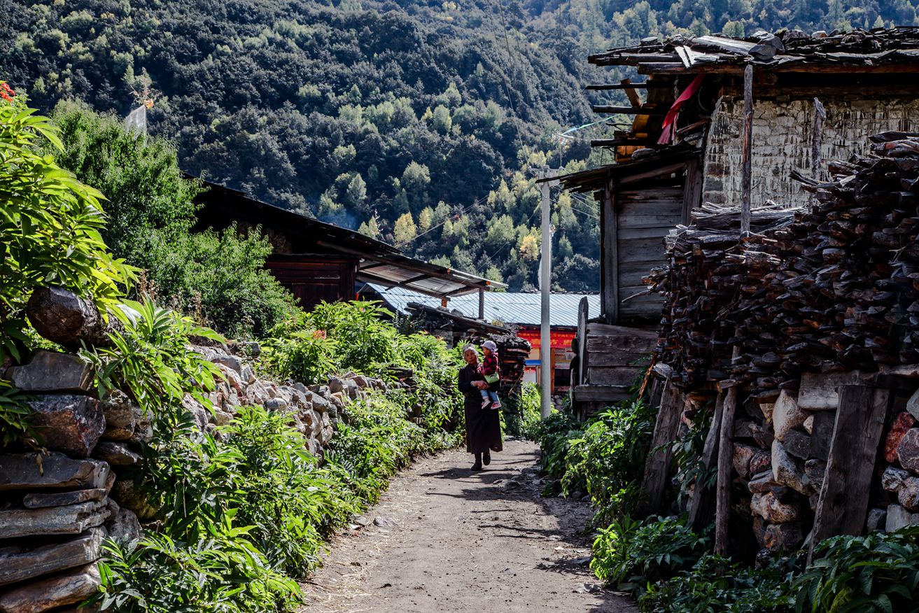 西藏美丽山村 错高村_快搜西藏