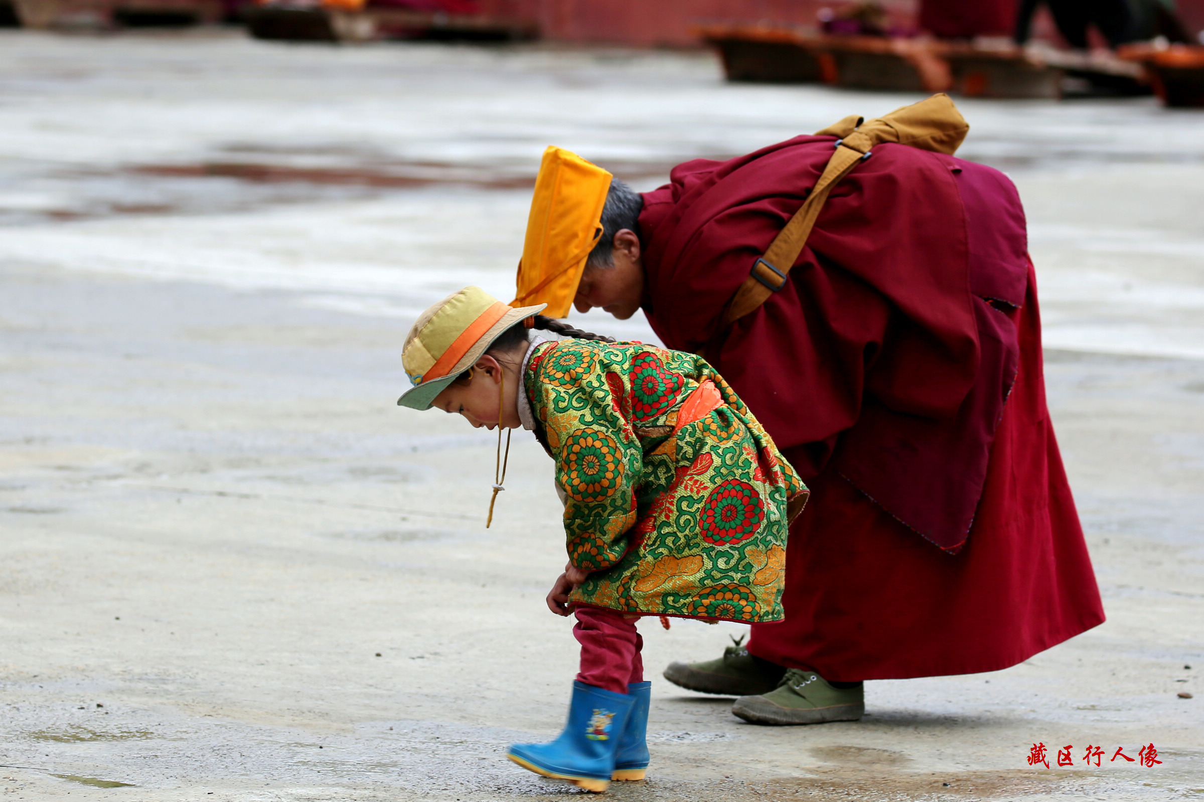 阳光下西藏美丽风光摄影图
