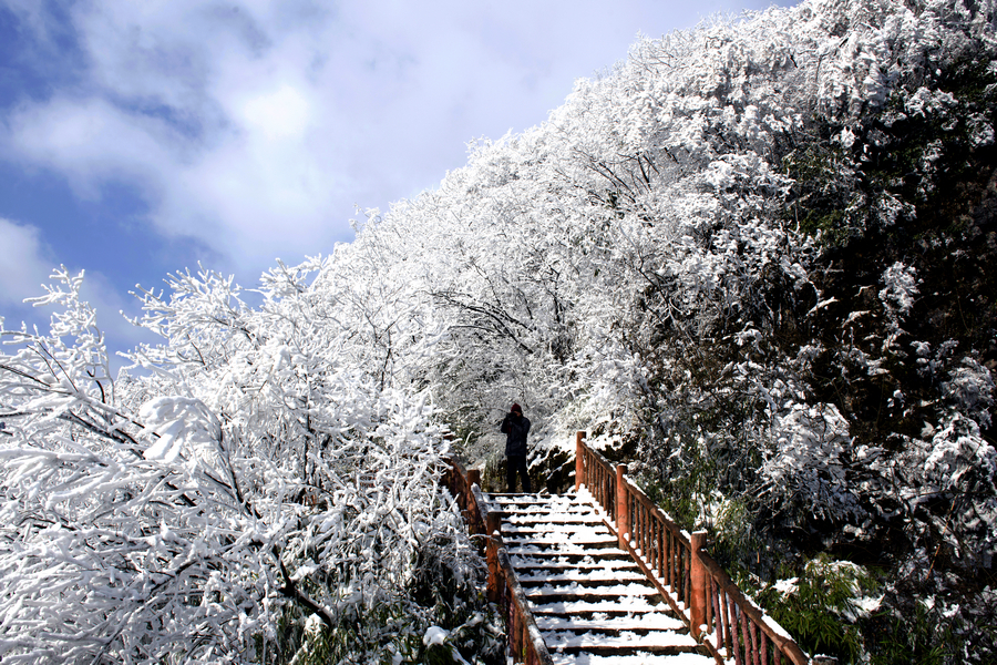 摩围山雪域风光 (9/18)