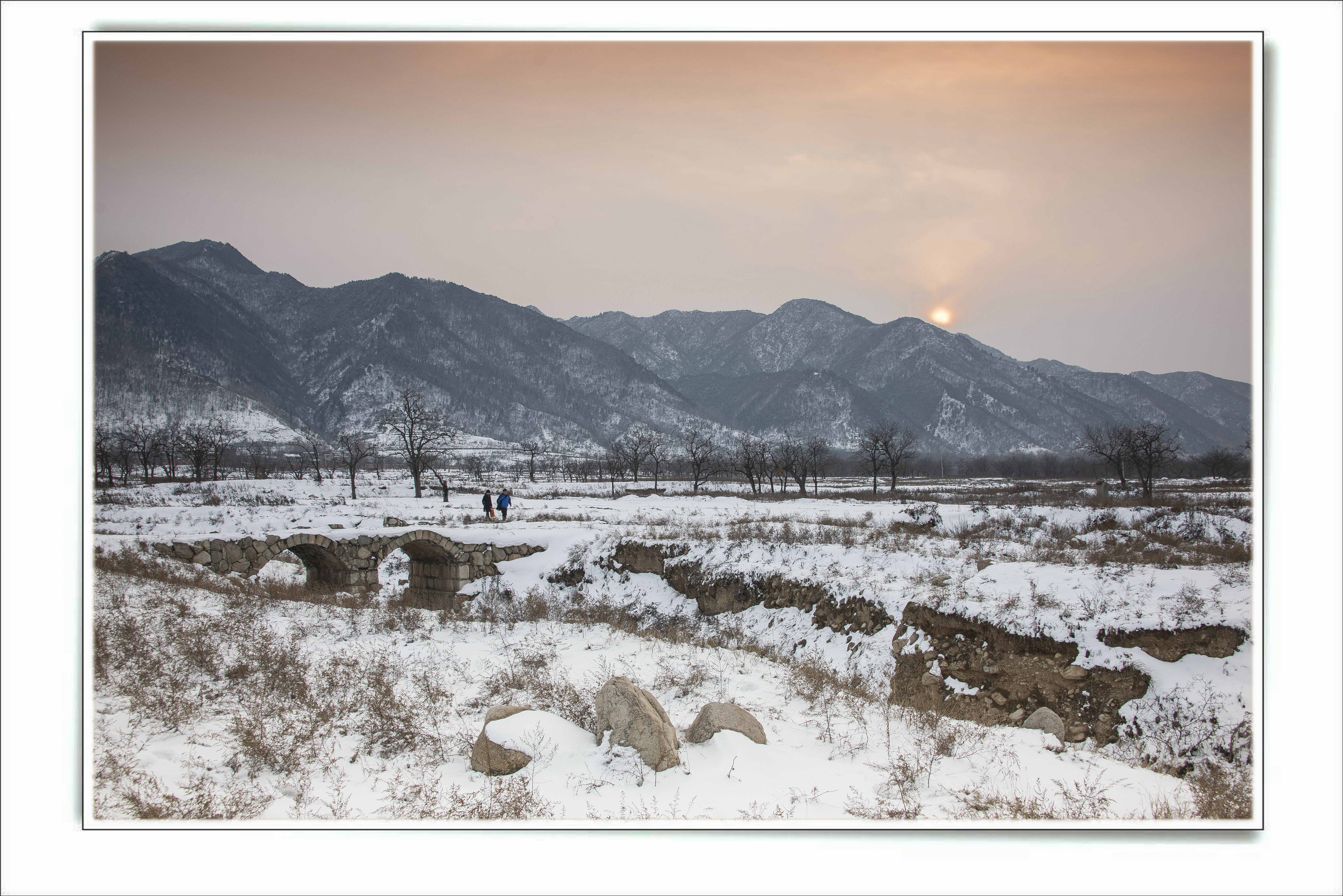 雪野夕阳