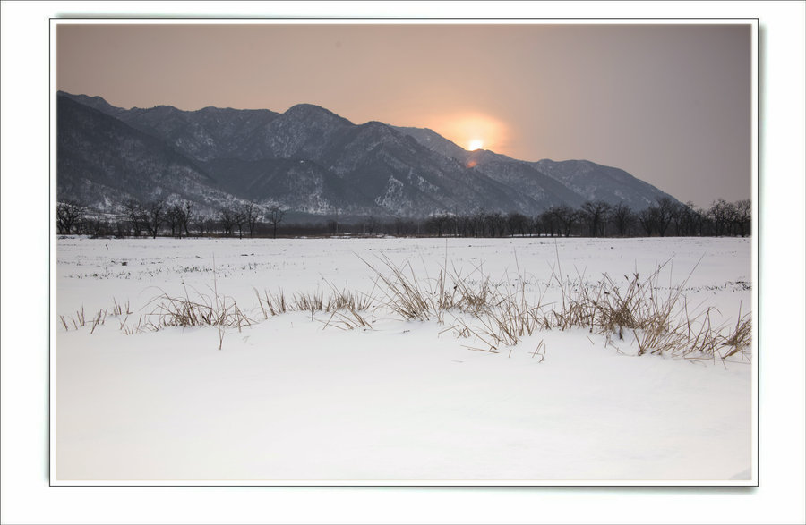 雪野夕阳