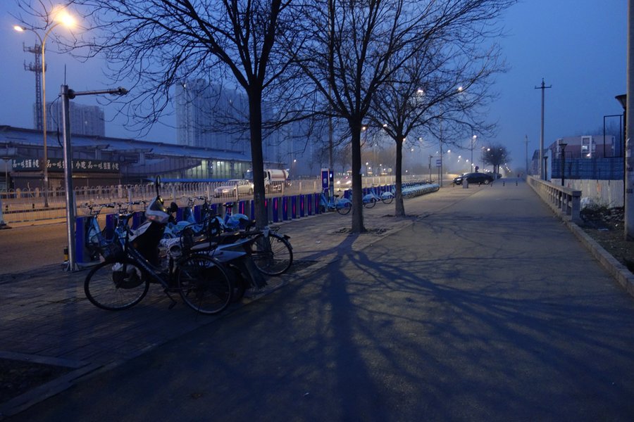 晨拍北京回龙观同城街